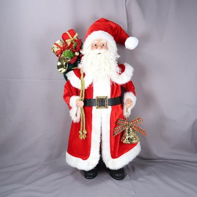 China Christmas/New Year Decoration Christmas Decoration Red/White Santa Tablepiece Cloth for sale