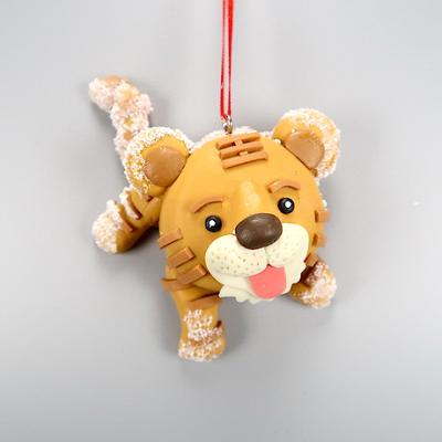 China Christmas/New Year Decoration Claydough Tiger Ornament Christmas Ornament for sale