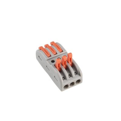 China Universal Power Cable Wire Connectors 222 TYPE Quick Home Compact Wire Connection Push In Lug Block for sale