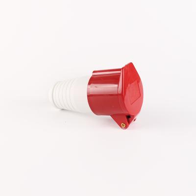 China 16A 4P 400V IP44 CEE/IEC 60309-2 Red High Quality Industrial Waterproof Socket Outlet for sale