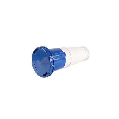 China 63A 3P 230V IP67 CEE/IEC 60309-2 Industrial High Quality Blue Waterproof Socket for sale