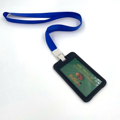 China Wholesale Custom Factory Employee Work Permit Environment Friendly Lanyard Employee Card Holder for sale