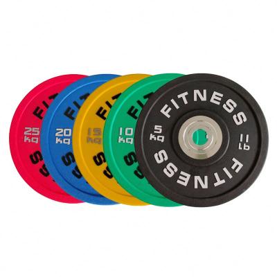 China Olimpiv Universal Wholesale Competition Weight Plates 45 Pound Weight Plate Professional Urethane Bumper Plate for sale