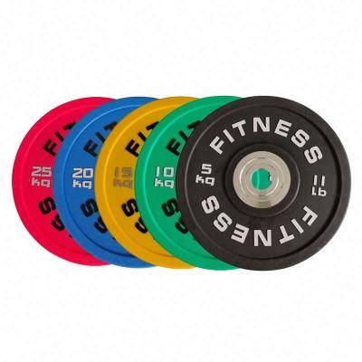 China Universal Factory New Technology Wholesale Bumper Plates Discount Professional Rubber Grip Plates Gym Bumper Plate for sale