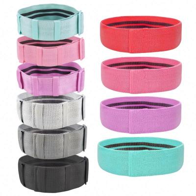 China Durable Elastic Band Gym Yoga Exercise Tube Cloth Booty Bands For Fitness Gym Equipment Body Stretch Resistance Band Training Set for sale