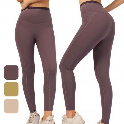 China Fancy Seamless Leggings For Sports Women Wearing Tight Trainer Yoga Pants Waist Leggings for sale