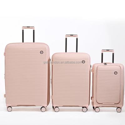 China Wholesale Computer PP TSA Lock Suitcase Spinner Wheel 3 Pieces Set 20inch 25inch 29inch Luggage Carry-on Travel Luggage for sale