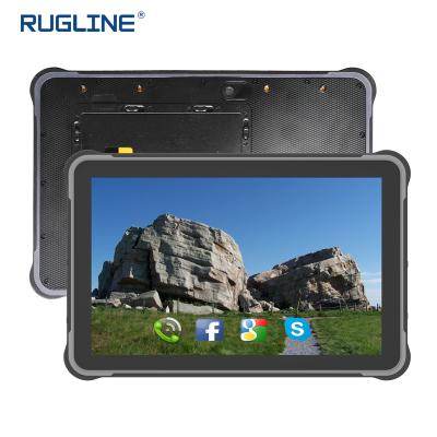 China Waterproof Android 10.1 Inch Industrial Tablet QR Barcode Scanner App Download 4G Rugged Rugged Tablet for sale