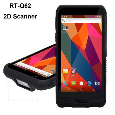 China NFC 6 Inch 4G LTE Android 5.1 Qualcomm 4 Optional Handheld 1D/2D Scanner Rugged Tablet RT-Q62 PDA 4 Core With 1D/2D Honeywell Barcode Scanner for sale