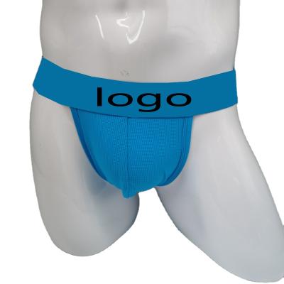 China New Antibacterial Antibacterial New Color Neon Blue Jockstrap Men for sale