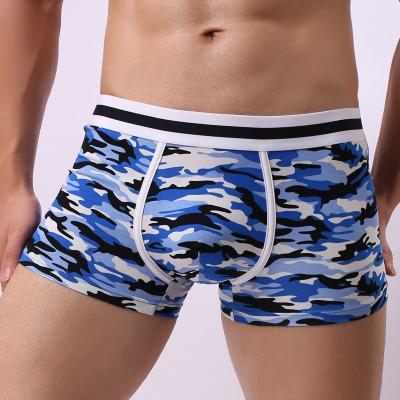 China Wholesale Breathable Cotton Elastic Waistband Camouflage Underwear Boxer 100% For Men Plus Size5% Spandex for sale