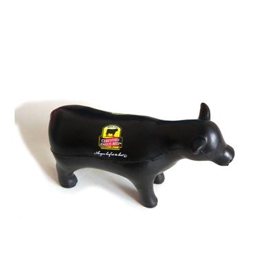 China Promotional Toy Bull Stress Ball, Bull Shape PU Stress Ball, Anti-stress Black Bull for sale