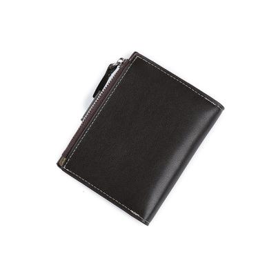 China All Kinds Refine Style Black Color Genuine Leather Bifold Wallet for sale