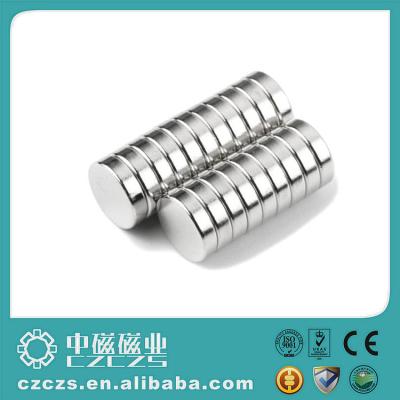 China Inventory Permanent NdFeB Magnet Disc / Ndfeb Magnet with Ni Coating for sale