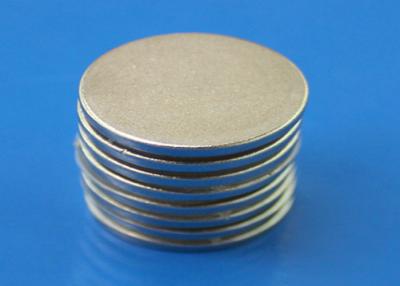 China Small 1.5mm Super Thin Strong Neodymium Disc Magnets With Nickel Plated for sale