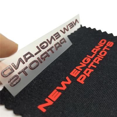 China Iron-on Low Price Label Heat Transfer Directly Cut Customized 3D Silicone Printed Heat Clothing Label for sale