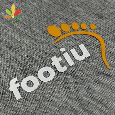 China Sustainable Custom Printing Apparel Accessories Manufacturer 3D Embossed Silicone Logo Heat Transfer Label For Apparel for sale