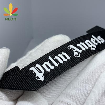 China High Quality Washable Sew On Custom Colored Brand Logo Clothing Labels End Fold Printing Size Tag Labels For Clothing for sale