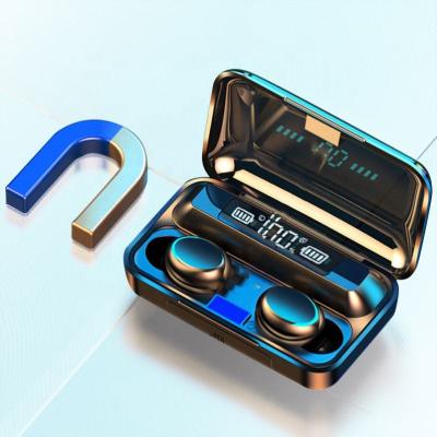 China Genuine Mini Portable 8D Stereo Audifonos F9 F9-5 5c Auriculares Earbuds 5.0 Earbuds Tws Wireless Earphone With 2000mAh Power Bank for sale