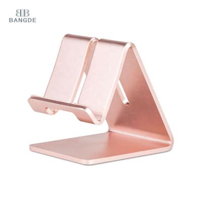 China Adjustable Universal Desktop Shockproof Metal Stand Tablet Mobile Phone Holder Durable Aluminum Phone Holder for sale