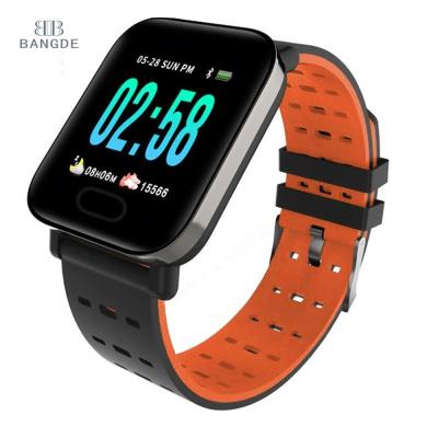 China 2021 free shipping BT 4.0 best selling BT 4.0 blood pressure heart rate fitness sport smartwatch OEM A6 smartwatch bracelet from USA India Amazon In-ear for sale