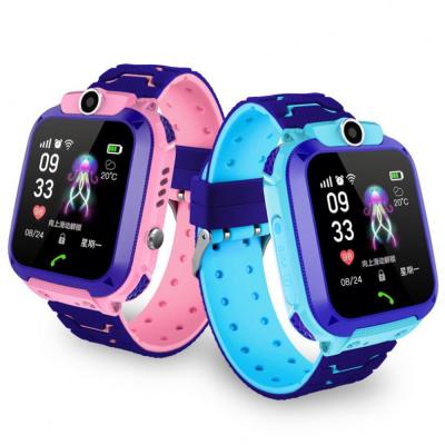 China Waterproof Baby Tracker 2G Antil-lost Watch SIM Card Clock Call Location Smart Watch SOS Touch Screen Kids Smartwatch Q12 for sale