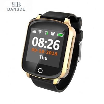 China Wifi D200 Smart Watch For People Upper Smart Watch Fall Down Alarm SOS Call Heart Rate Blood Pressure Monitor Smartwatch band for sale