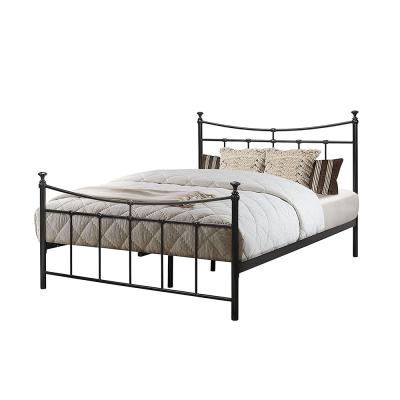 China Wholesale Modern Dark Bronze Metal Bed Frame Queen Size Standard Platform Bed for sale