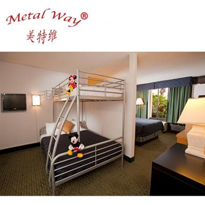 China Wholesale New Style Modern Round Tube Bunk Bed For Hotels for sale