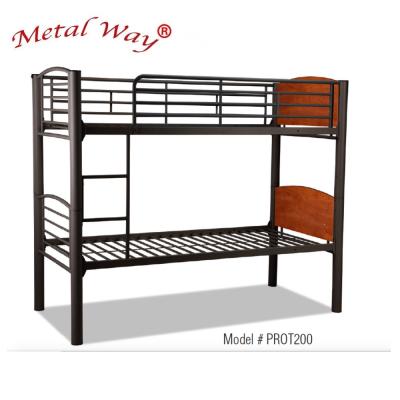 China Cheap durable single twin size bunk bed frame metal bunk bed army steel use zero for sale