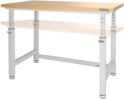 China (Other) Amazon Adjustable Hot Selling Cheap Wooden Computer Desk With Single Metal Leg Home Work Table for sale