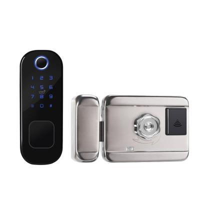 China Outdoor Electronic Openable Biometric Smart ID Security Fingerprint Door Lock Wifi Card Wifi Lock Card Door/Password WDL-R5 for sale