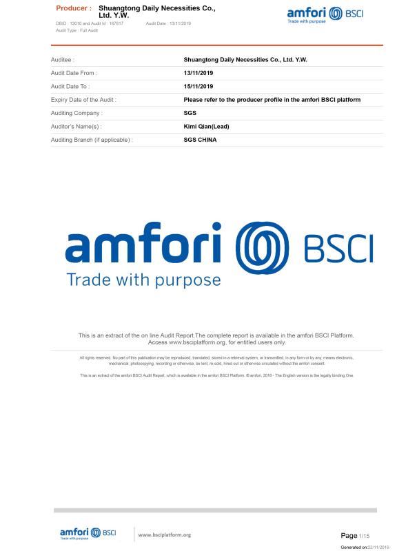 BSCI - Yiwu Soton Import & Export Co., Ltd.