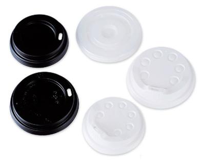 China Non Spill 100% Compostable PLA Cup Lid Travel Dome Hot Lids For Disposable Paper Hot Cups for sale