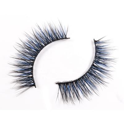 China Wholesale Natural Soft Lash False Silk Top False Eyelashes 17-20MM Short False 3d Eyelashes Strip Lash Fiber False Eyelash for sale