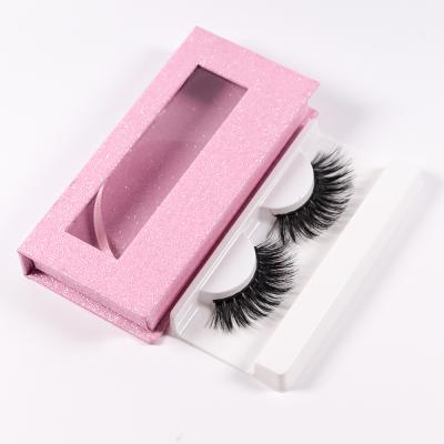 China Wholesale Private Label Natural Soft Cruelty Free False Mink Eyelashes 3d Strip Lashes 15mm Silk Free Synthetic Full for sale