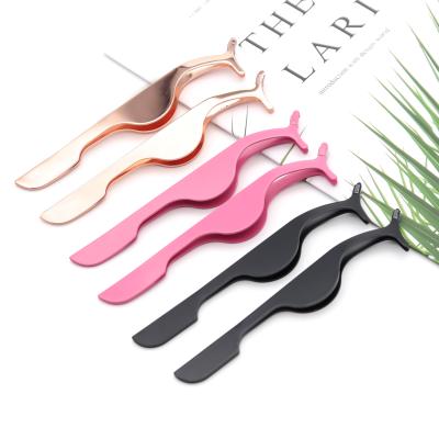 China OEM Wholesale Seller Multi Functional Eyelash Tools Lashes Extension Applicator Logo Printed Eye Lashes Tweezers for sale