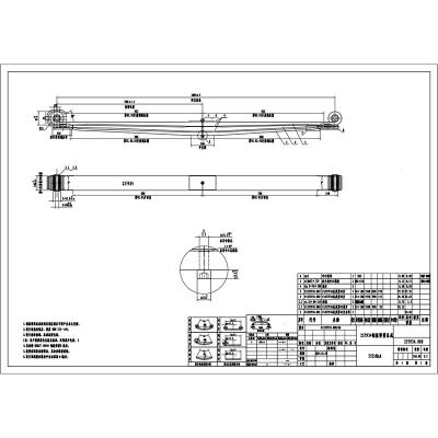 China ALLOY Factory Sale Various Leaf Springs 257934 Parabolic Leaf Spring Pads Leaf Spring for sale