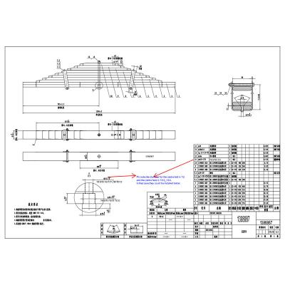 China Variety Top Quality ALLOY Thickness Unequal Leaf Spring Pads Multiple Leaf Spring for sale