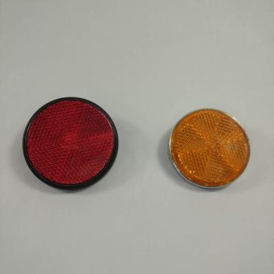 China Round OEM High Visibility Bicycle Reflector Various Custom Colors for sale