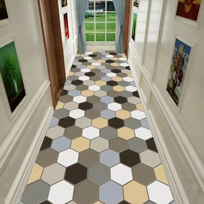 China Modern Design Washable Hallway Hallway Polyester 3d Non Slip Washable Carpet Roll China Factory for sale