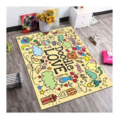 China Amazon Lovely Washable Kids Carpet Healthy Kids Rugs Washable Bedroom Rugs Factory Wholesale for sale