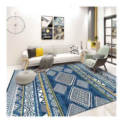 China Wholesale Cheap Washable Carpet Living Room 3d Bohemian Custom for sale