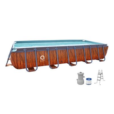 China Jilong Avenli 0.26 Steel Frame Swimming Pool Liner 4.0m*2.0m*99cm Rectangular Garden Leisure Frame Swimming Pool for sale