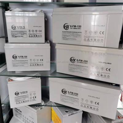 China Commercial 12V GEL SOLAR BATTERY DEEP CYCLE BATTERY 50AH 100AH ​​200AH for sale