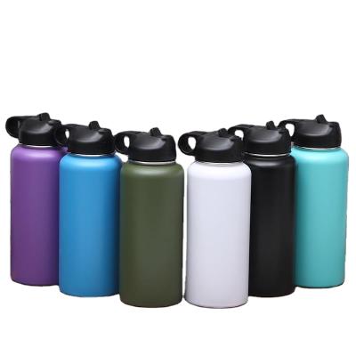 China Viable Ready To Ship Double Wall Vacuum Flask Stainless Steel Hydraulic Insulated Water Bottle 18oz 32oz 48oz 64oz for sale