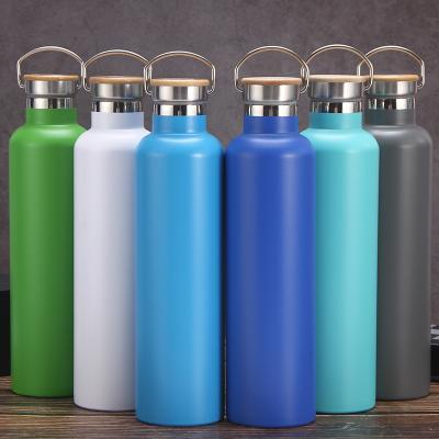 China 350/500/600/750/1000ml Matte Painting Double Wall Stainless Steel Sports Water Bottle for sale