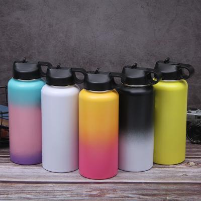 China Sustainable Custom Packing Vacuum Stainless Steel Acceptable Available Water Insulated Stainless Hydraulic Flask 32OZ / 40oz Bottle With Lid for sale