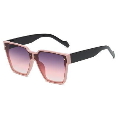 China Oversized Sun Glasses Lady Hot Sale Rectangle Women Sunglasses Square 2021 Fashion UNOC Sunglasses for sale