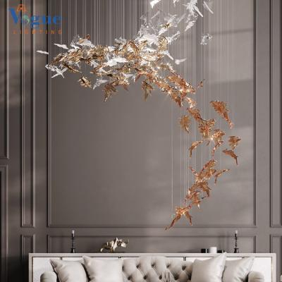 China Indoor Modern Large Modern Hotel Decoration Chandelier Factory Customized Living Room Pendant Light for sale